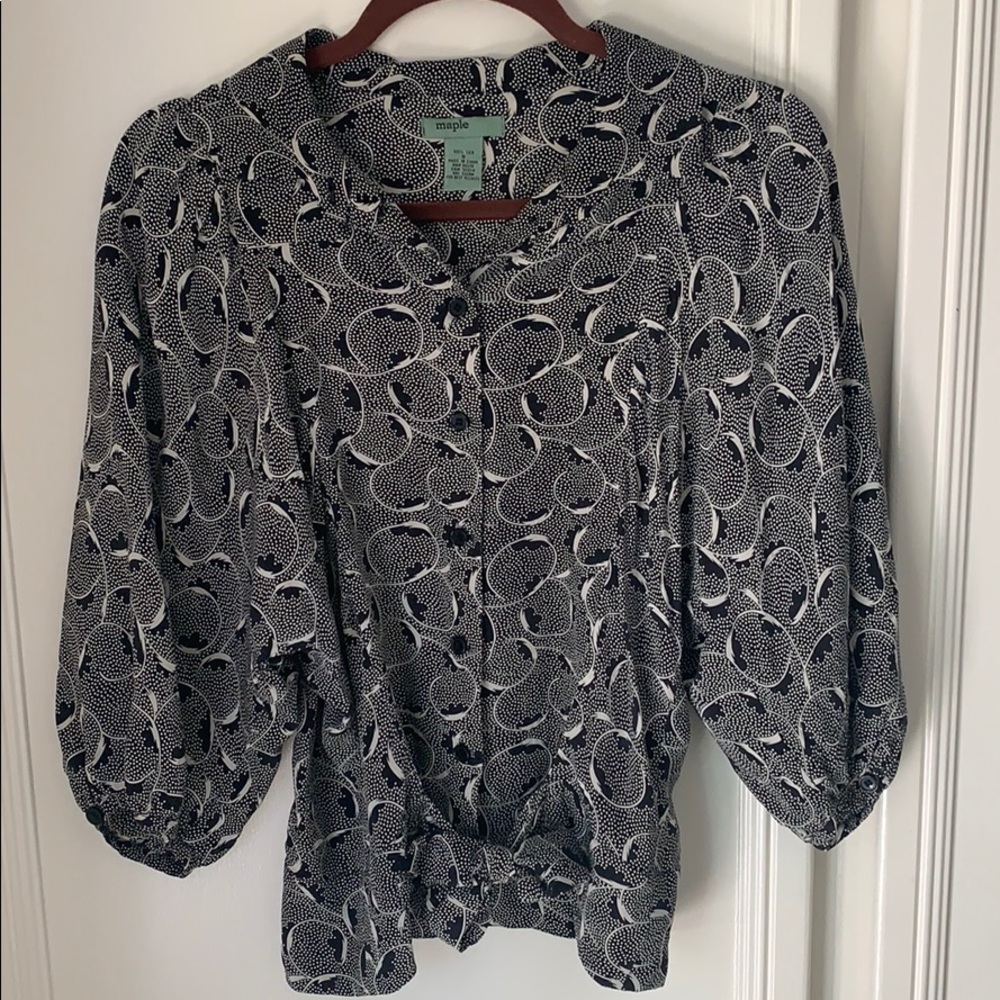 100% silk Maple Blouse
